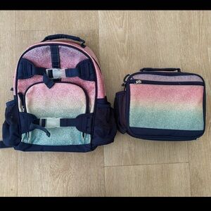 Pottery Barn Kids Gradient Backpack and Lunchbox Set